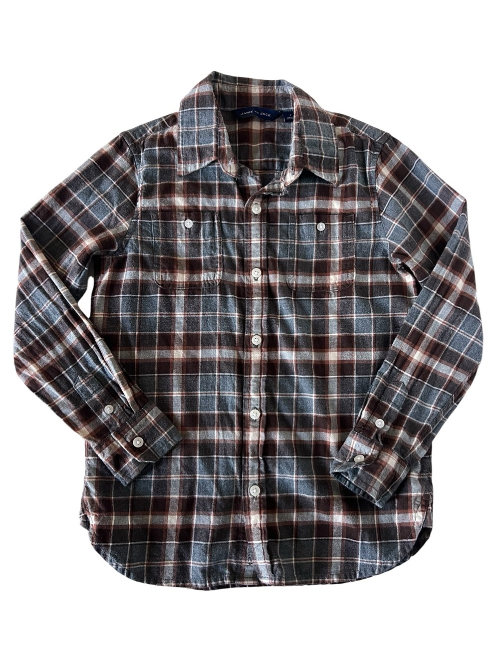 Janie and Jack Plaid Button-Down Shirt